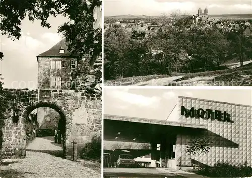 AK / Ansichtskarte Quedlinburg Aufgang zum Schloss Motel Kat. Quedlinburg
