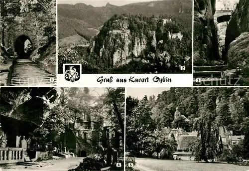 AK / Ansichtskarte Oybin Aufgang zum Berg Berg Oybin Bergfriedhof Kirche Kat. Kurort Oybin