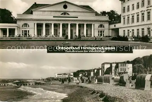 AK / Ansichtskarte Heiligendamm Ostseebad Sanatorium fuer Werktaetige Strand Kat. Bad Doberan
