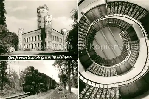 AK / Ansichtskarte Granitz Ruegen Jagdschloss Baederbahn Wendeltreppe Aussichtsturm