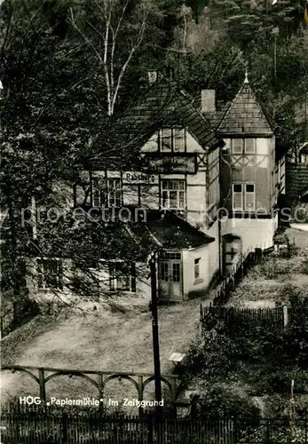 AK / Ansichtskarte Stadtroda HOG Papiermuehle Zeitzgrund Kat. Stadtroda