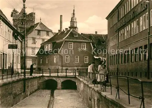 AK / Ansichtskarte Bad Langensalza Neustaedter Strasse Storchennest Kat. Bad Langensalza