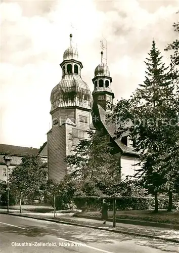 AK / Ansichtskarte Clausthal Zellerfeld Marktkirche Kat. Clausthal Zellerfeld