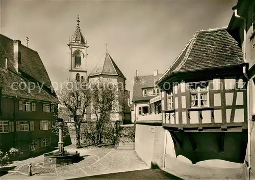 AK / Ansichtskarte Pfullendorf Adlerbrunnen Stadtkirche Sankt Jakob Kat. Pfullendorf