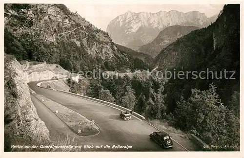 AK / Ansichtskarte Unken Queralpenstrasse mit Blick auf die Reiteralpe Berchtesgadener Alpen Kat. Unken