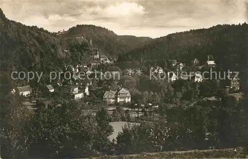 AK / Ansichtskarte Berneck Fichtelgebirge Teilansicht Kurort Blick vom Galgenberg Kat. Bad Berneck