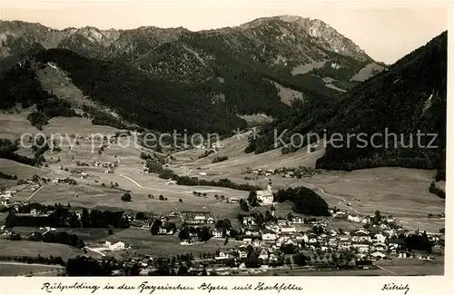 AK / Ansichtskarte Ruhpolding mit Hochfelln Bayerische Alpen Fliegeraufnahme Kat. Ruhpolding