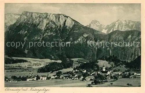 AK / Ansichtskarte Oberaudorf mit Kaisergebirge Kat. Oberaudorf