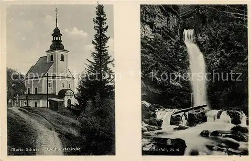 AK / Ansichtskarte Seckau Maria Schnee Wallfahrtskirche Wasserfall Kat. Seckau