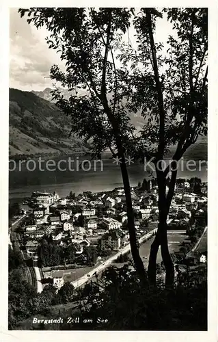 AK / Ansichtskarte Zell See Blick ins Tal Bergstadt Alpen Kat. Zell am See