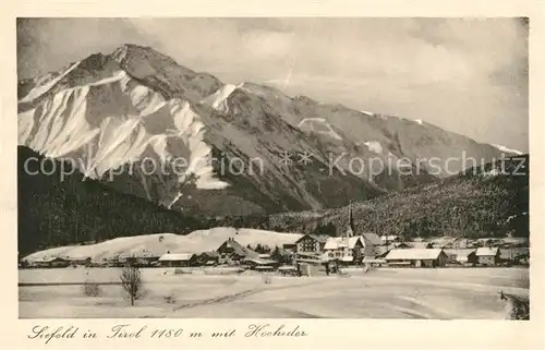 AK / Ansichtskarte Seefeld Tirol Winterpanorama mit Hocheder Kat. Seefeld in Tirol