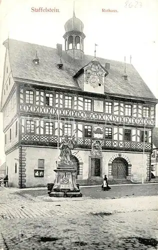 AK / Ansichtskarte Staffelstein Rathaus Denkmal Kat. Bad Staffelstein