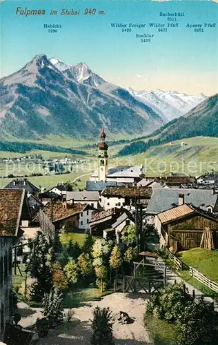 AK / Ansichtskarte Fulpmes Tirol Ortsansicht mit Kirche Stubaier Alpen Kat. Fulpmes