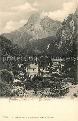 AK / Ansichtskarte Hinterbaerenbad Bergdorf Kaisergebirge Kat. Kaisertal