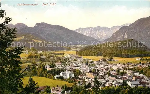 AK / Ansichtskarte Bad Ischl Salzkammergut Gesamtansicht mit Alpenpanorama Kat. Bad Ischl