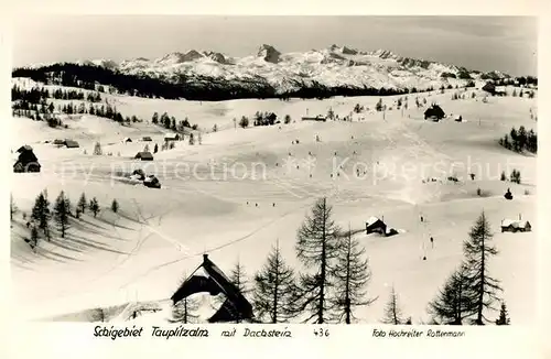 AK / Ansichtskarte Tauplitzalm Panorama Skigebiet Totes Gebirge Kat. Tauplitz Steirisches Salzkammergut
