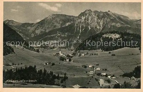 AK / Ansichtskarte Obertiefenbach Bayern Gesamtansicht mit Alpenpanorama Kat. Oberstdorf