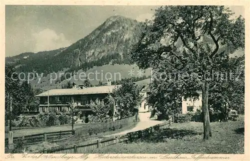 AK / Ansichtskarte Bad Oberdorf Landhaus Tuffentsammer Hirschberg Allgaeuer Alpen Kupfertiefdruck Kat. Bad Hindelang