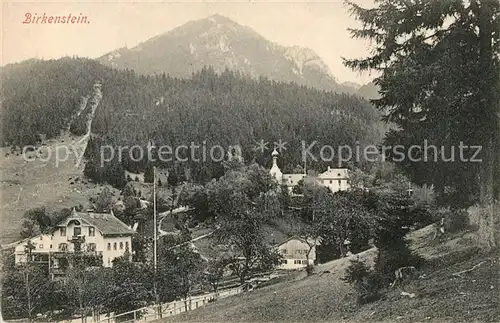 AK / Ansichtskarte Birkenstein Ortsansicht mit Kirche Kat. Fischbachau