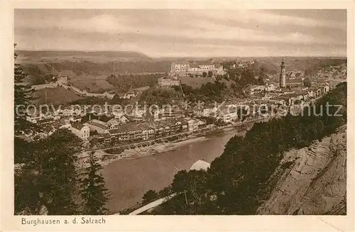 AK / Ansichtskarte Burghausen Salzach Panorama Blick ueber die Stadt Kat. Burghausen