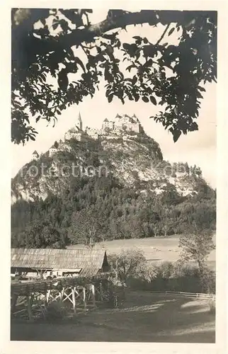 AK / Ansichtskarte Hochosterwitz Burg Ansicht vom Waldrand aus