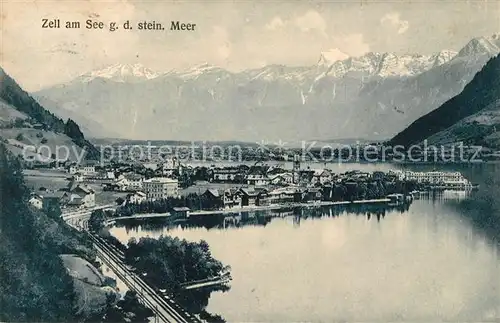 AK / Ansichtskarte Zell See Panorama Blick gegen Steinernes Meer Kat. Zell am See