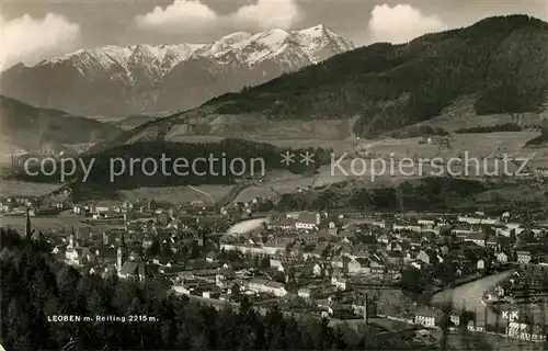 AK / Ansichtskarte Leoben Panorama mit Reiting Ennstaler Alpen Kat. Leoben