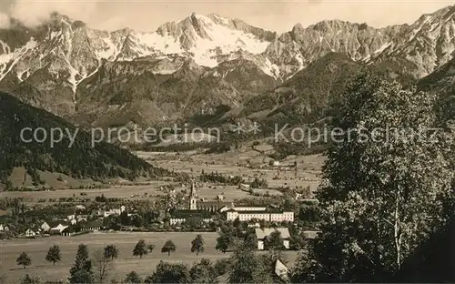 AK / Ansichtskarte Admont Steiermark Panorama mit Haller Mauern Noerdliche Kalkalpen Kat. Admont