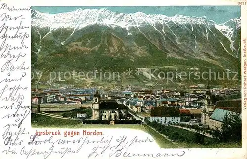 AK / Ansichtskarte Innsbruck Panorama Blick gegen Norden  Kat. Innsbruck