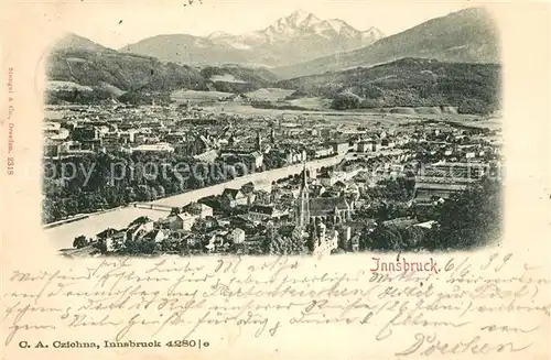 AK / Ansichtskarte Innsbruck Stadtpanorama Alpen Kat. Innsbruck