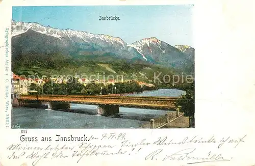 AK / Ansichtskarte Innsbruck Innbruecke Alpen Kat. Innsbruck
