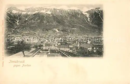 AK / Ansichtskarte Innsbruck Stadtpanorama Blick gegen Norden Kat. Innsbruck