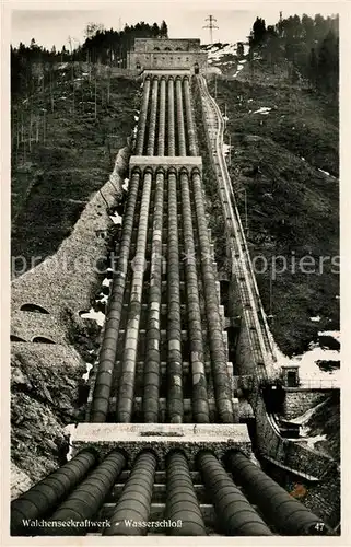 AK / Ansichtskarte Walchensee Kraftwerk Wasserschloss Kat. Kochel a.See