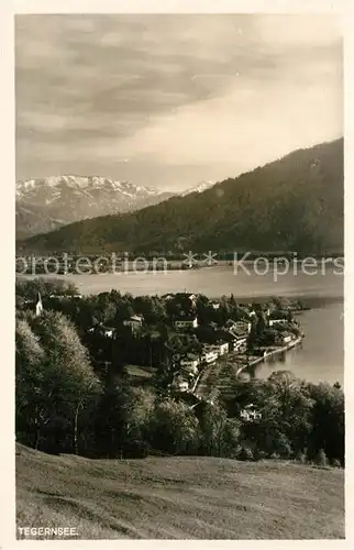 AK / Ansichtskarte Tegernsee Landschaftspanorama mit Alpen Kat. Tegernsee