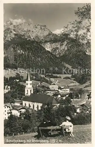 AK / Ansichtskarte Schellenberg Marktschellenberg Panorama Blick zum Untersberg