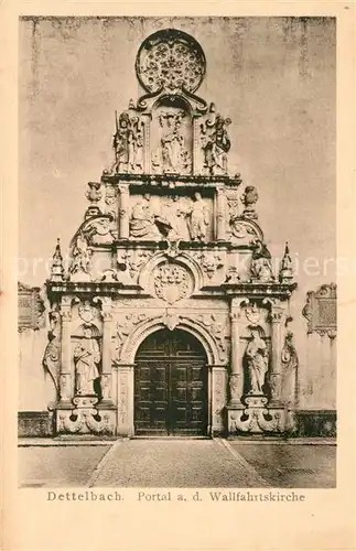 AK / Ansichtskarte Dettelbach Portal an der Wallfahrtskirche Kat. Dettelbach