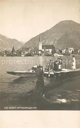 AK / Ansichtskarte Egern Tegernsee Bootsanleger Kat. Rottach Egern