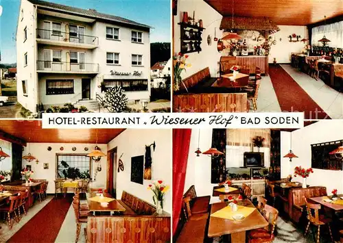 AK / Ansichtskarte Bad Soden Salmuenster Hotel Restaurant Wiesener Hof Gastraeume Kat. Bad Soden Salmuenster
