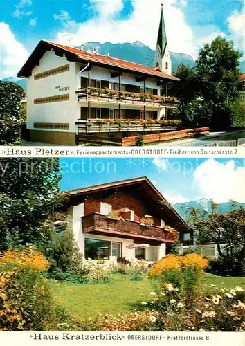 AK / Ansichtskarte Oberstdorf Haus Pletzer und Haus Kratzerblick Kat. Oberstdorf