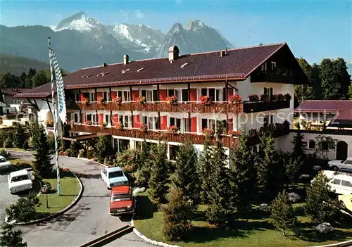 AK / Ansichtskarte Garmisch Partenkirchen Hotel Pension Haus Obermuehle Kat. Garmisch Partenkirchen