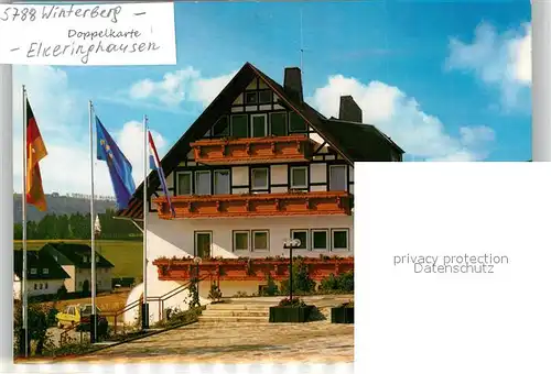 AK / Ansichtskarte Winterberg Hochsauerland Panoramik Kurhotel Elkeringhausen Kat. Winterberg