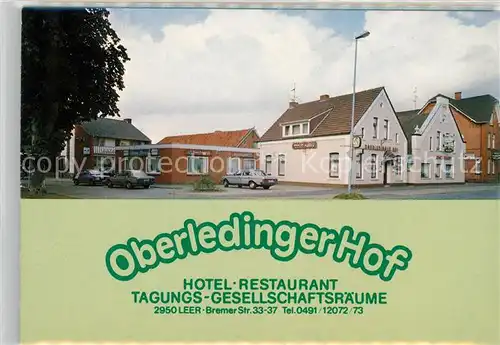 AK / Ansichtskarte Leer Ostfriesland Oberledinger Hof Hotel Bar Gaststube Zimmer Kat. Leer (Ostfriesland)