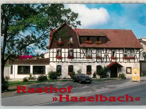 AK / Ansichtskarte Brattendorf Rasthof Haselbach Gastraeume Bar Kat. Auengrund