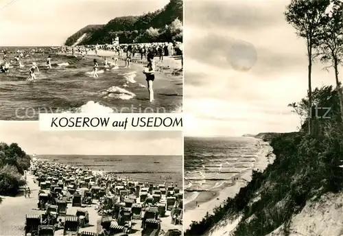 AK / Ansichtskarte Koserow Ostseebad Usedom Strand Ufer Kat. Koserow