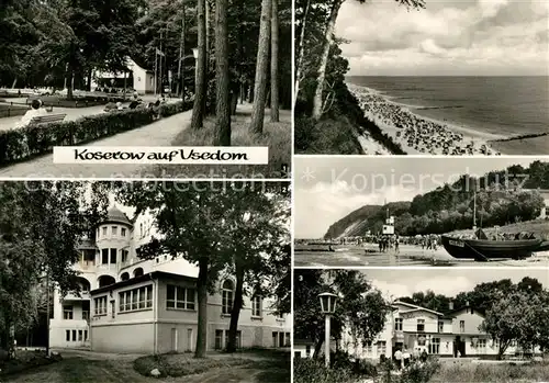 AK / Ansichtskarte Koserow Ostseebad Usedom Kurplatz FDGB Erholungsheim Walter Ulbricht Kelch Speisegaststaette Kat. Koserow