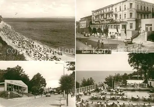 AK / Ansichtskarte Sellin Ruegen Strand Hotel Frieden Promenade Kat. Sellin Ostseebad