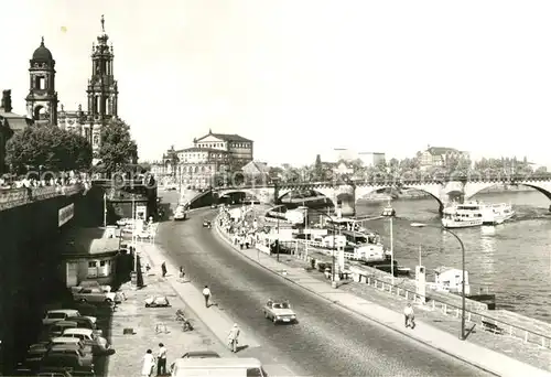 AK / Ansichtskarte Dresden Terrassenufer  Kat. Dresden Elbe