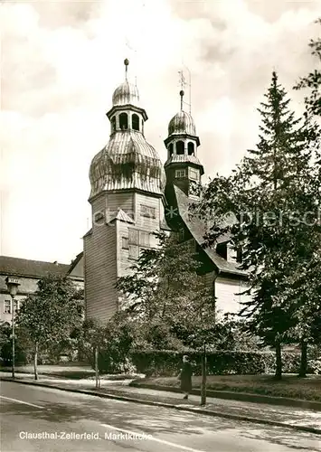 AK / Ansichtskarte Clausthal Zellerfeld Marktkirche Kat. Clausthal Zellerfeld