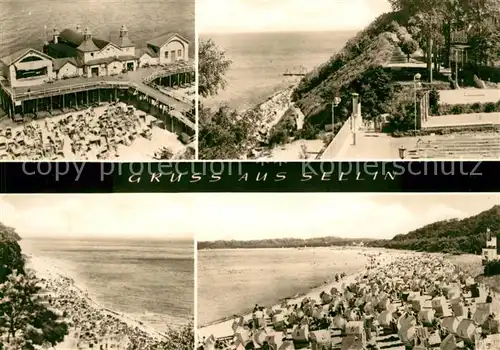 AK / Ansichtskarte Sellin Ruegen Fliegeraufnahme Strandleben Freilichtbuehne Seebruecke Kat. Sellin Ostseebad