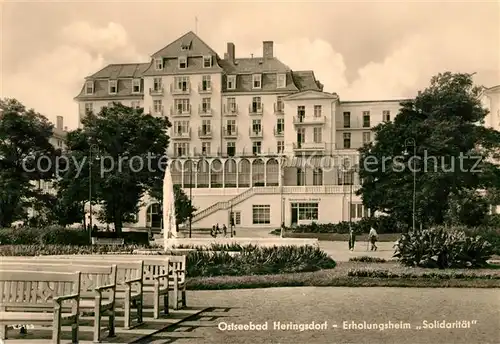 AK / Ansichtskarte Heringsdorf Ostseebad Usedom Erholungsheim Solidaritaet Kat. Heringsdorf